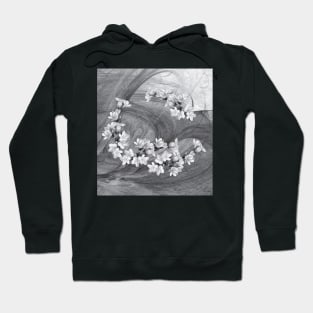 Flowers blowing in the wind Hoodie